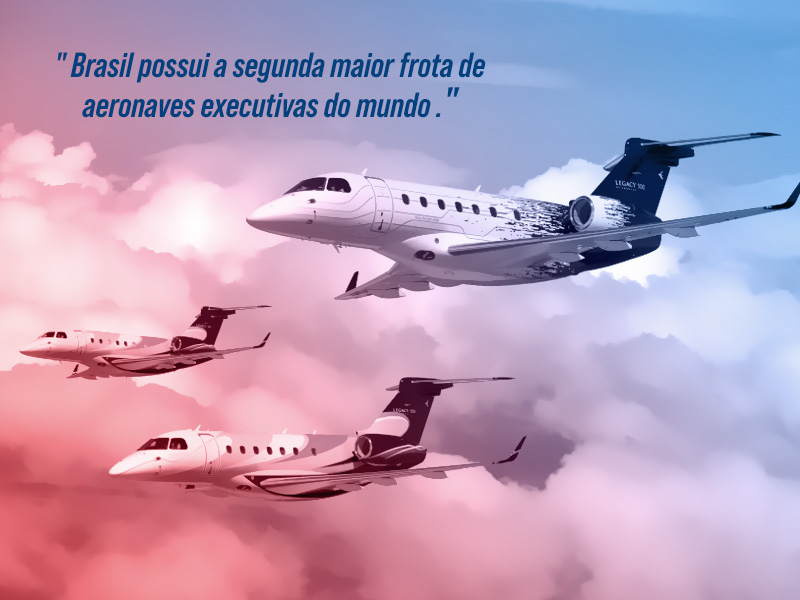Brasil possui a segunda maior frota de aeronaves executivas do mundo Brasil possui a segunda maior frota de aeronaves executivas do mundo