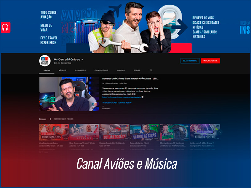 Canal do Youtube Aviões e Música Canal do Youtube Aviões e Música